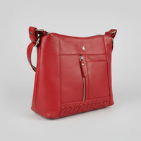Greenwood Leather Elegant Crossbody Bag. Full-Grain Leather Shoulder Bag