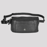 Greenwood Leather Belt Bag. Premium Top-Grain Leather Waist Pack & Crossbody Sling