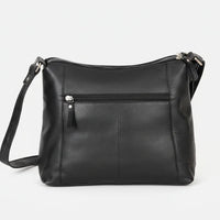 Greenwood Leather Elegant Crossbody Bag. Full-Grain Leather Shoulder Bag