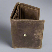 JBG International Men's Hunter Chain Leather RFID Wallet